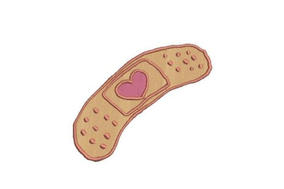 Bandaid with Heart: A Cute Holiday Embroidery Pick