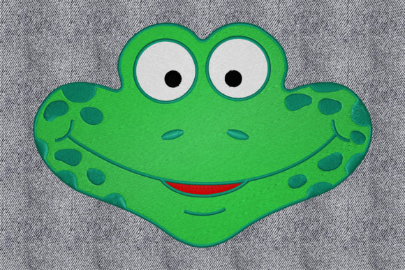 Frog Face: A Playful Pick for Holiday Embroidery