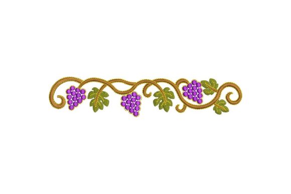 Grapes Border Motif: A Designer's Review for Craft Fairs