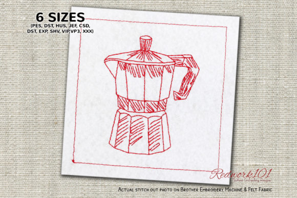 Moka Coffee Pot: A Cozy Holiday Embroidery Review