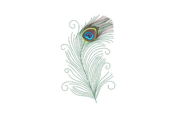 Peacock Feather with Swirls: A Glamorous Embroidery Review