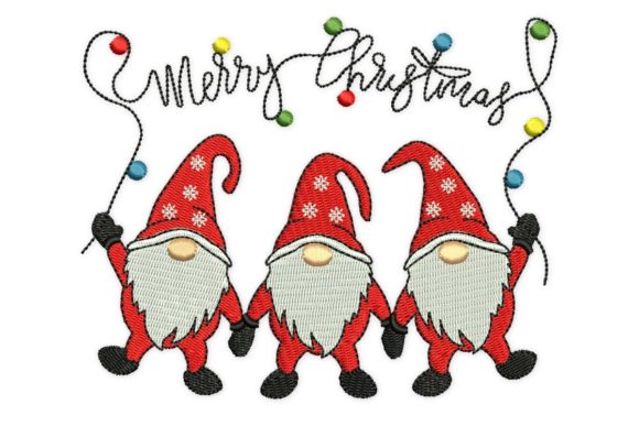 Review: Christmas Gnomes Merry Christmas Embroidery